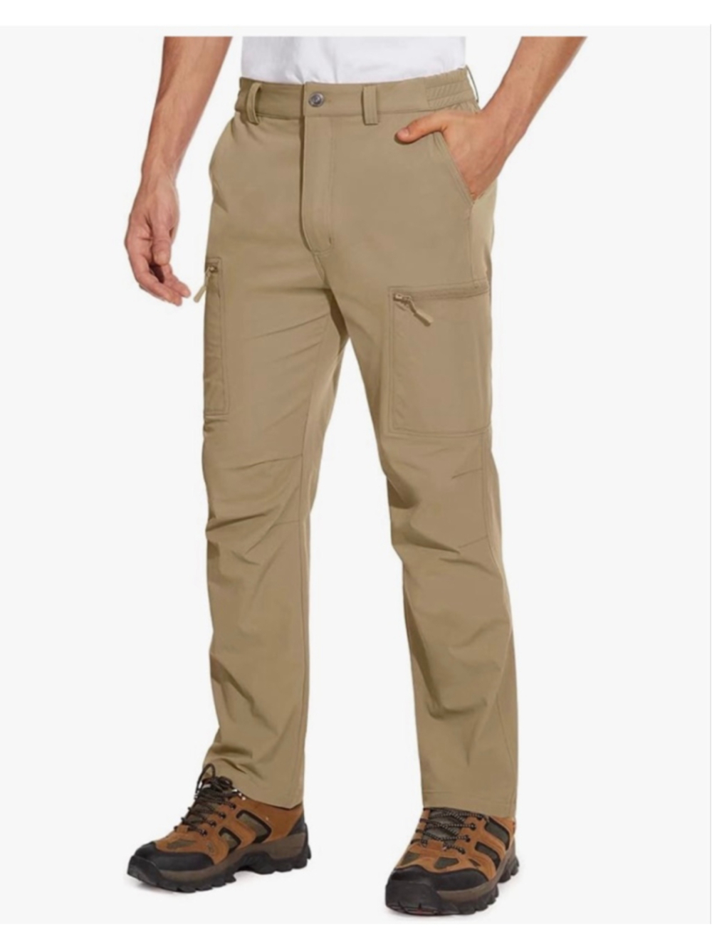 NEW MAGCOMSEN Men's 6 Pocket Water Resistant Ripstop Outdoor Hiking Pants 34/30
